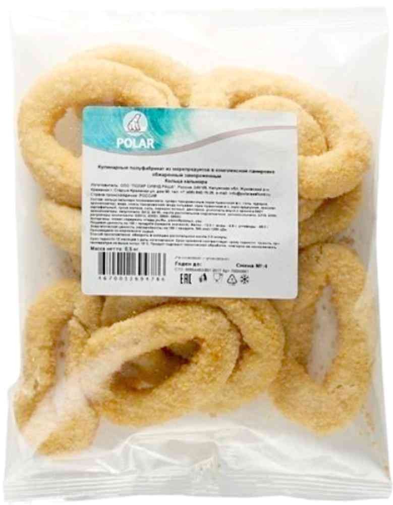 Кольца кальмара в панировке Polar Seafood 500 гр