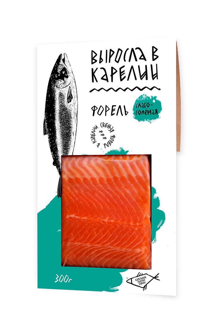 Форель слабосоленая пласт ~ 1.2 кг (Карелия)